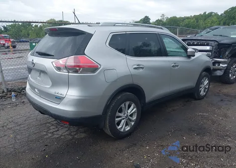 2014 Nissan Rogue Sv z USA, uszkodzony, nr VIN 5N1AT2MV6EC782755
